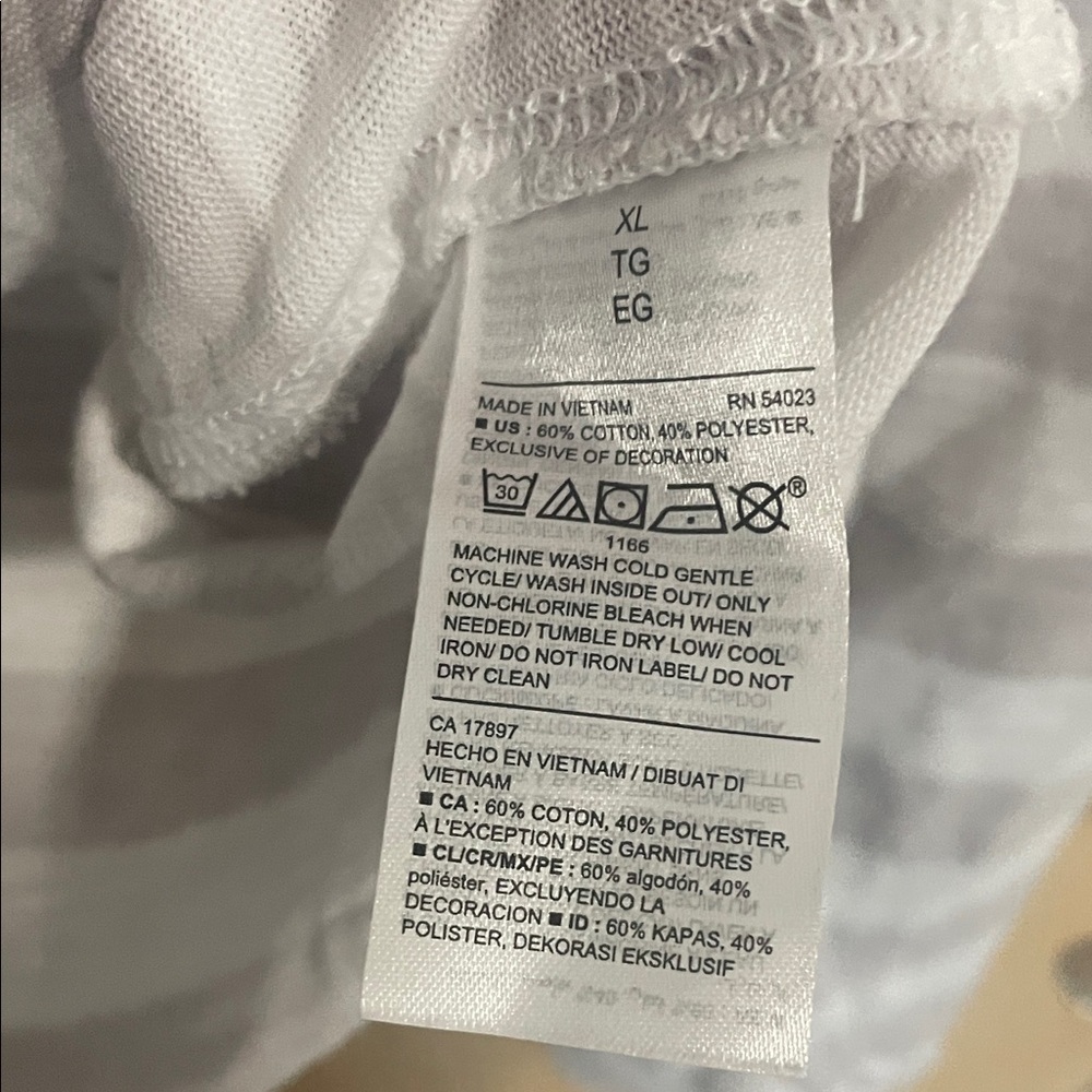 Old Navy Striped Crewneck Long Sleeve Easy Tee XL ☮️ - Picture 7 of 7